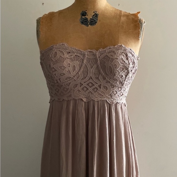 [Free People] Hazelnut Adela Corset Maxi Dress - Picture 7 of 14